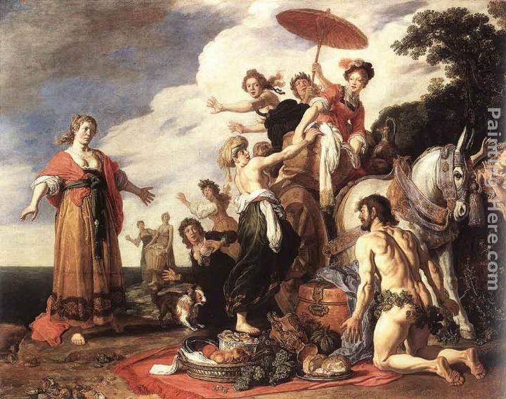 Pieter Lastman Odysseus and Nausicaa